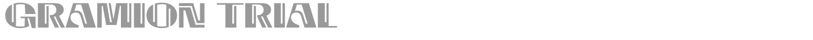 Gramion font preview